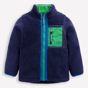 Boden Cosy Windproof Fleece Kids Size 5-6y In Navy Blue New With Tags In Package
